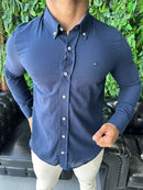 Social Manga Longa de Linho Tommy Hilfiger