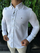 Social Manga Longa de Linho Tommy Hilfiger