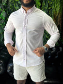 Social Manga Longa de Linho Aramis