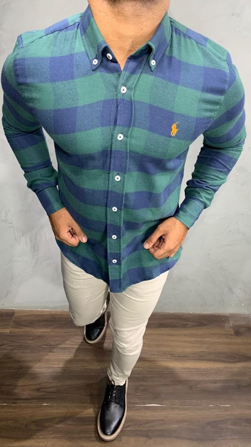 Social Ralph Lauren Manga Longa Flanelada