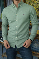 Kit 3 Camisas Social Tommy Hilfiger Manga Longa