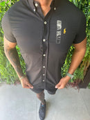 Social Ralph Lauren Manga Curta Oxford Color