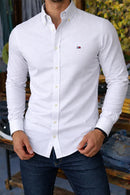 Kit 3 Camisas Social Tommy Hilfiger Manga Longa