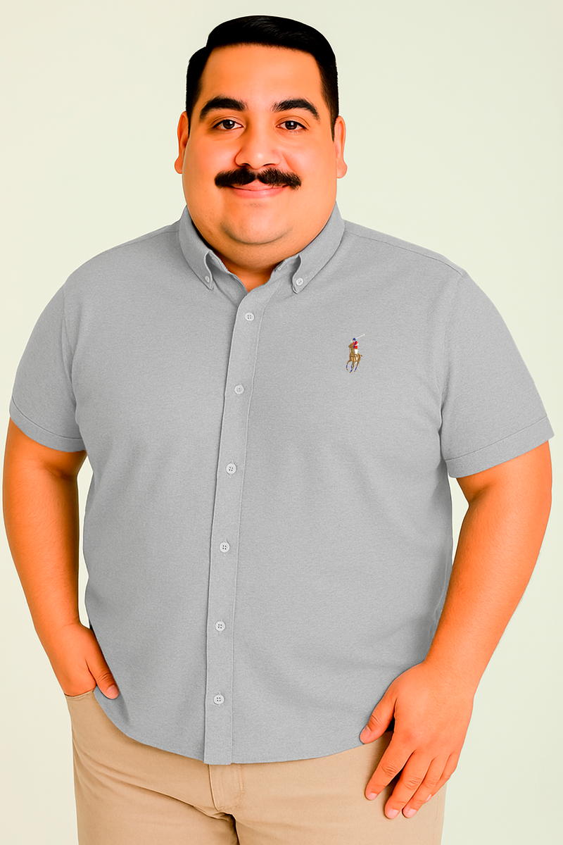Social Ralph Lauren Plus Size Manga Curta