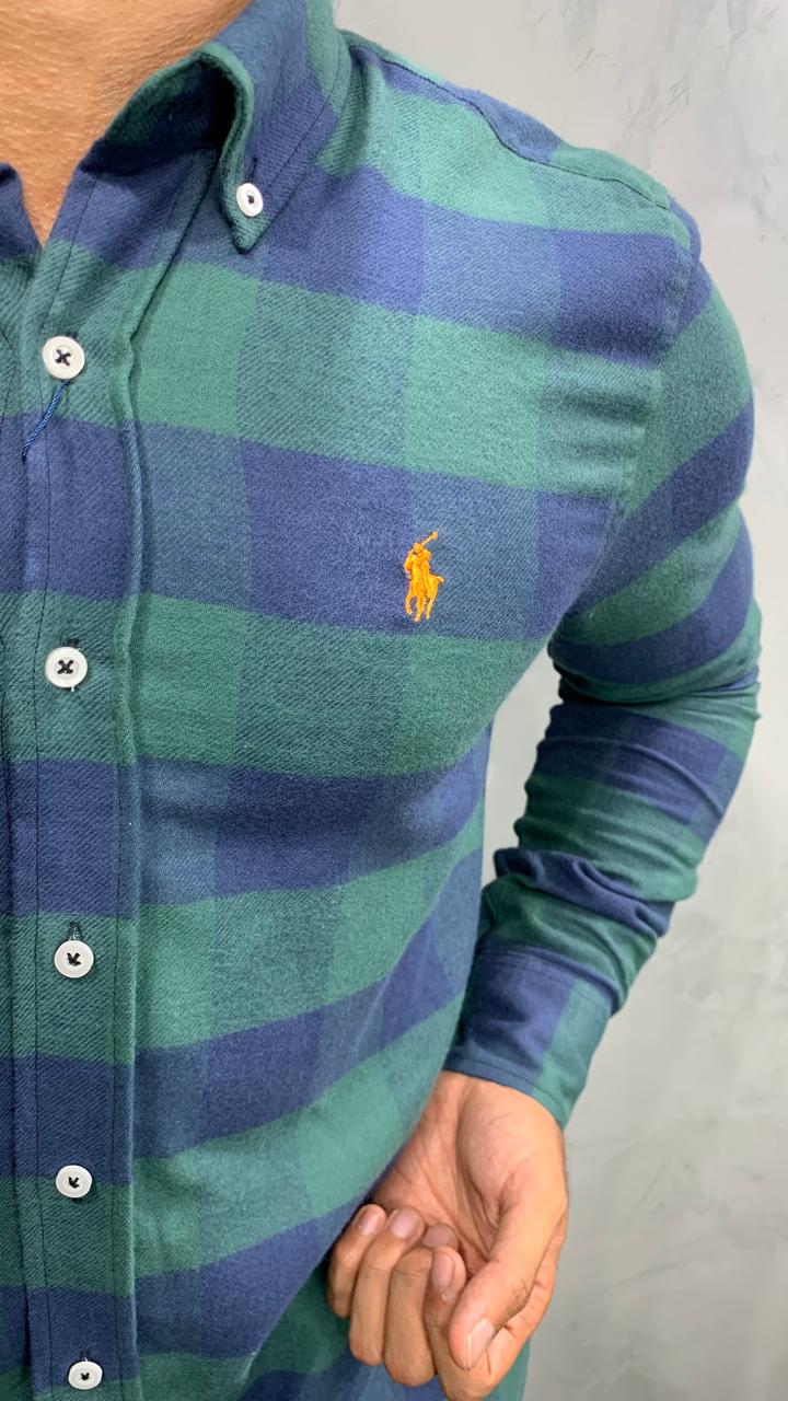 Social Ralph Lauren Manga Longa Flanelada