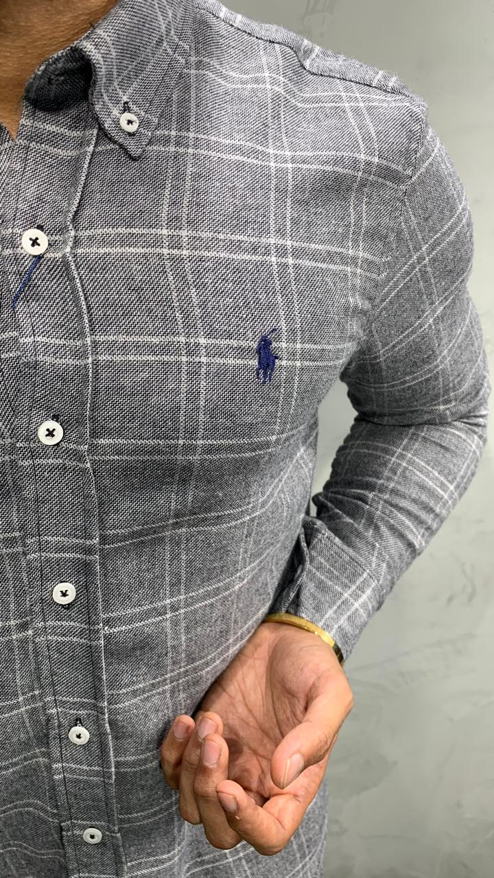 Social Ralph Lauren Manga Longa Flanelada