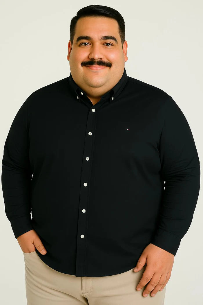 Social Tommy Hilfiger Plus Size Manga Longa