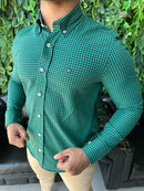 Social Tommy Hilfiger Quadriculada Manga Longa