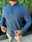 Social Tommy Hilfiger Quadriculada Manga Longa