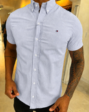 Social Tommy Hilfiger Manga Curta Oxford