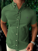 Social Tommy Hilfiger Manga Curta Oxford