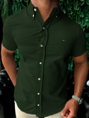 Social Tommy Hilfiger Manga Curta Oxford